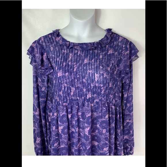 Free People Medium Mini Dress Tunic Ruffles NWT - Picture 8 of 12